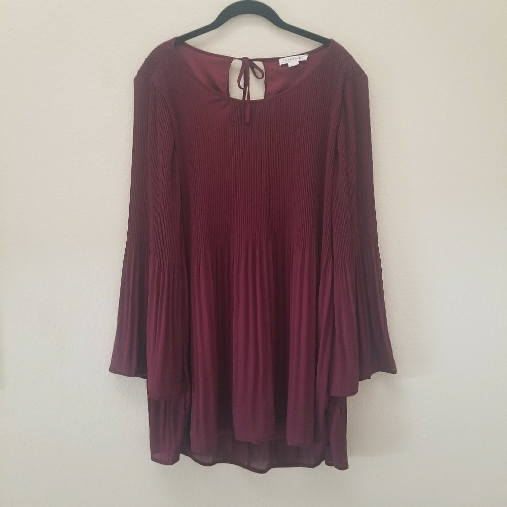 Loveriche Maroon Dress